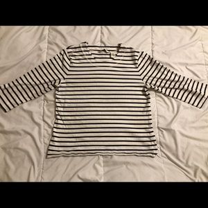 Orvis 3/4 sleeve striped tee